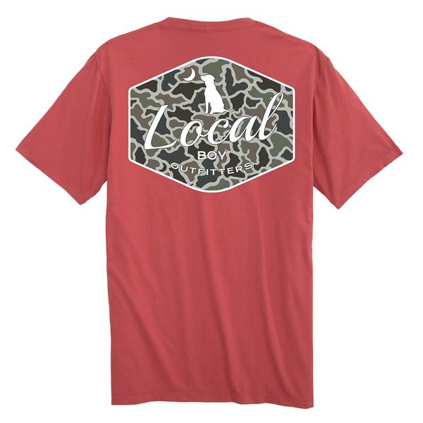 TODDLER DOG N MOON CAMO BADGE S/S TEE