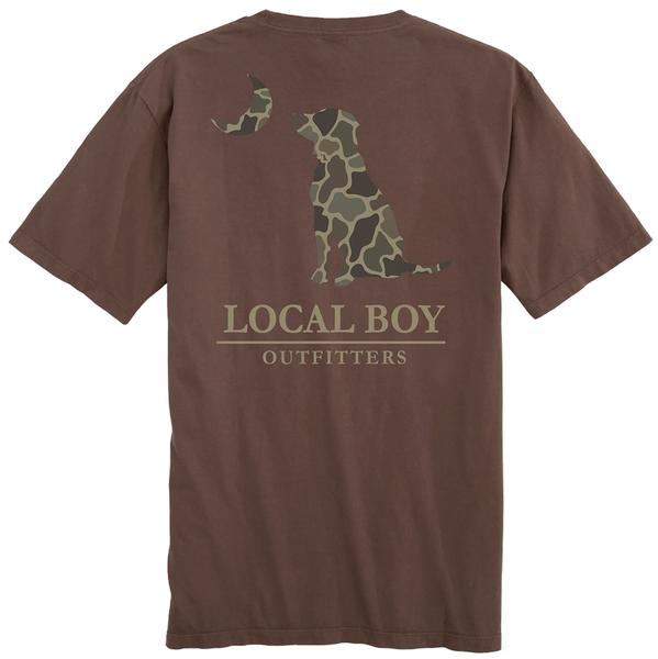 MEN'S BRUSH CAMO DOG AND MOON S/S TEE