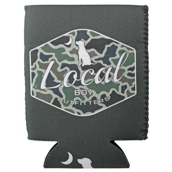 DOG AND MOON CAMO KOOZIE