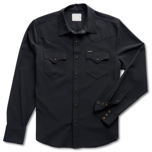 MEN`S PERFORMANCE WESTERN PEARL SNAP L/S BLACK