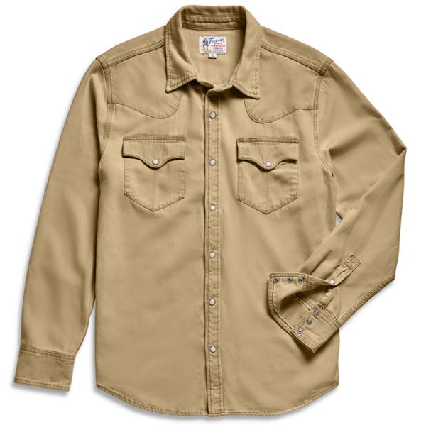 MEN`S DENIM PEARL SNAP L/S CORIANDER