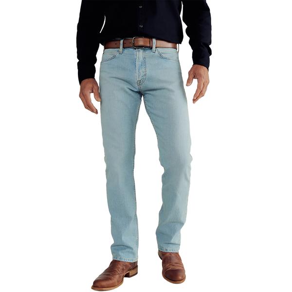 MEN`S SLIM STRAIGHT STRETCH DENIM LIGHTSTONEWASH