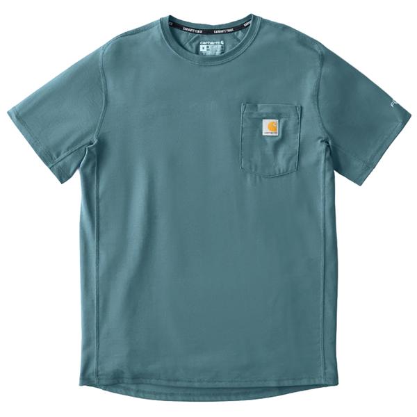 MEN'S FORCE RELAXED FIT MW S/S POCKET TEE HV3/HARBORTEALHTHR