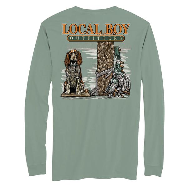 YOUTH SPANIEL STAND L/S TEE BAY/BAY