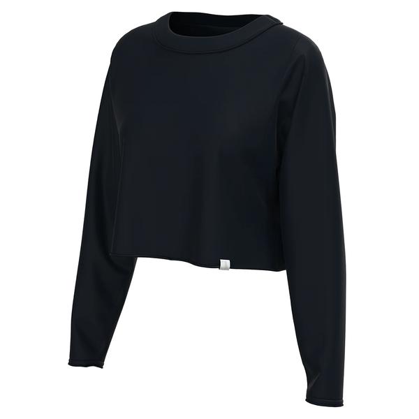 YOUTH LG BOXY CROP L/S BLACK