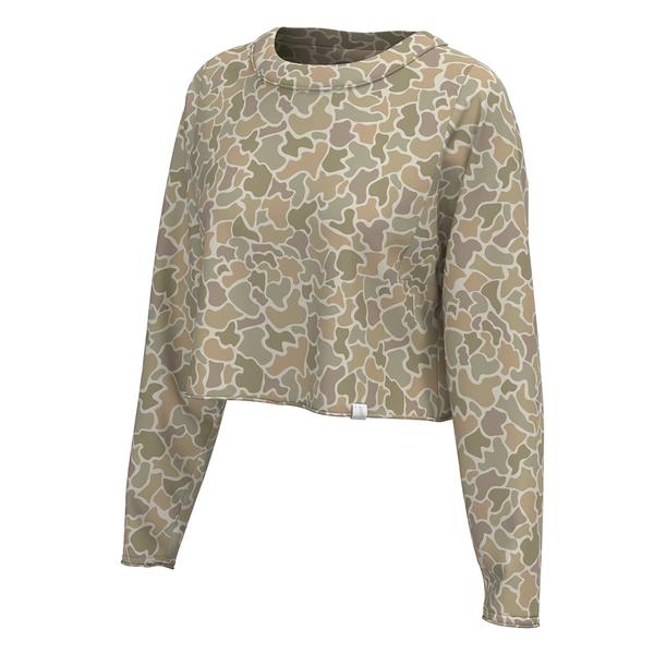 YOUTH LG BOXY CROP L/S FCDESERT
