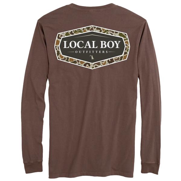 MEN'S VINTAGE EMBLEM L/S TEE ESO/ESPRESSO