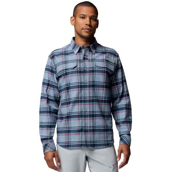 MEN'S PFG TOPWATER TECH FLANNEL 445/DOCKSIDEBLUE