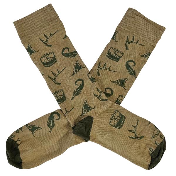 ICON SOCKS KHAKI/GREEN