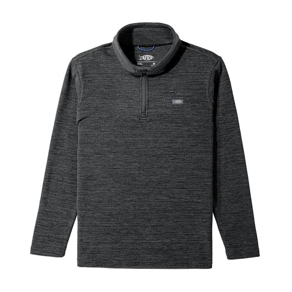 YOUTH COASTAL LAYER 1/4 ZIP BLACKHEATEHR