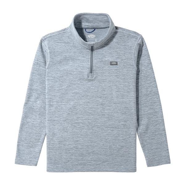 YOUTH COASTAL LAYER 1/4 ZIP STEELHEATHER