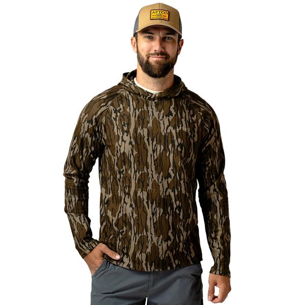 COASTAL LAYER MOSSY OAK HOODED SHIRT