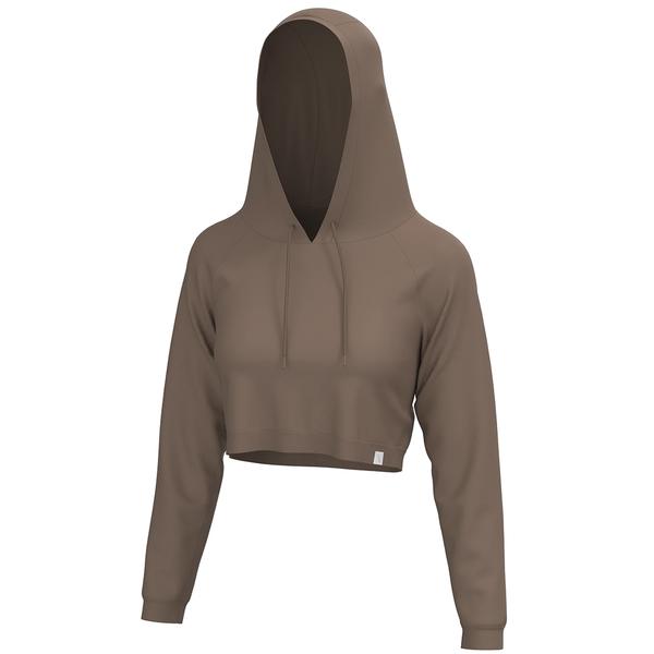 LG VELVET FLEECE CROPPED HOODIE COCOA