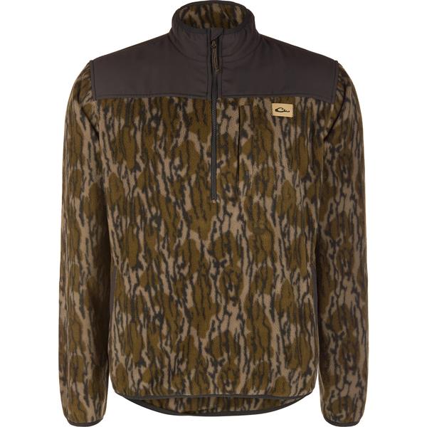 CAMP FLEECE 1/4 ZIP OVER UNDER 024/OGBOTTOMLAND