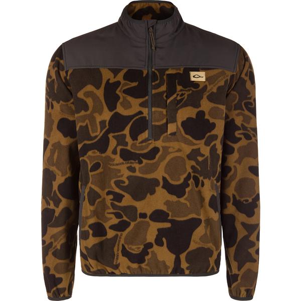 CAMP FLEECE 1/4 ZIP OVER UNDER 080/OLDSCHOOLSPORT