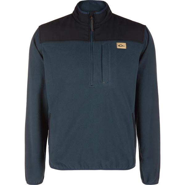 CAMP FLEECE 1/4 ZIP OVER UNDER MDN/MIDNIHGTNAVY