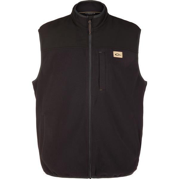 CAMP FLEECE VEST BLK/BLACK